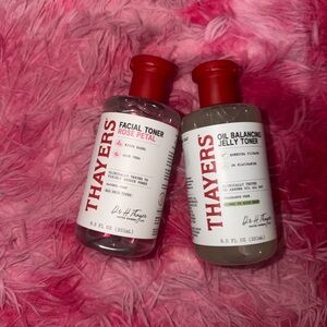 Thayers Rose Petal Facial Toner & Oil Balancing Jelly Serum bundle